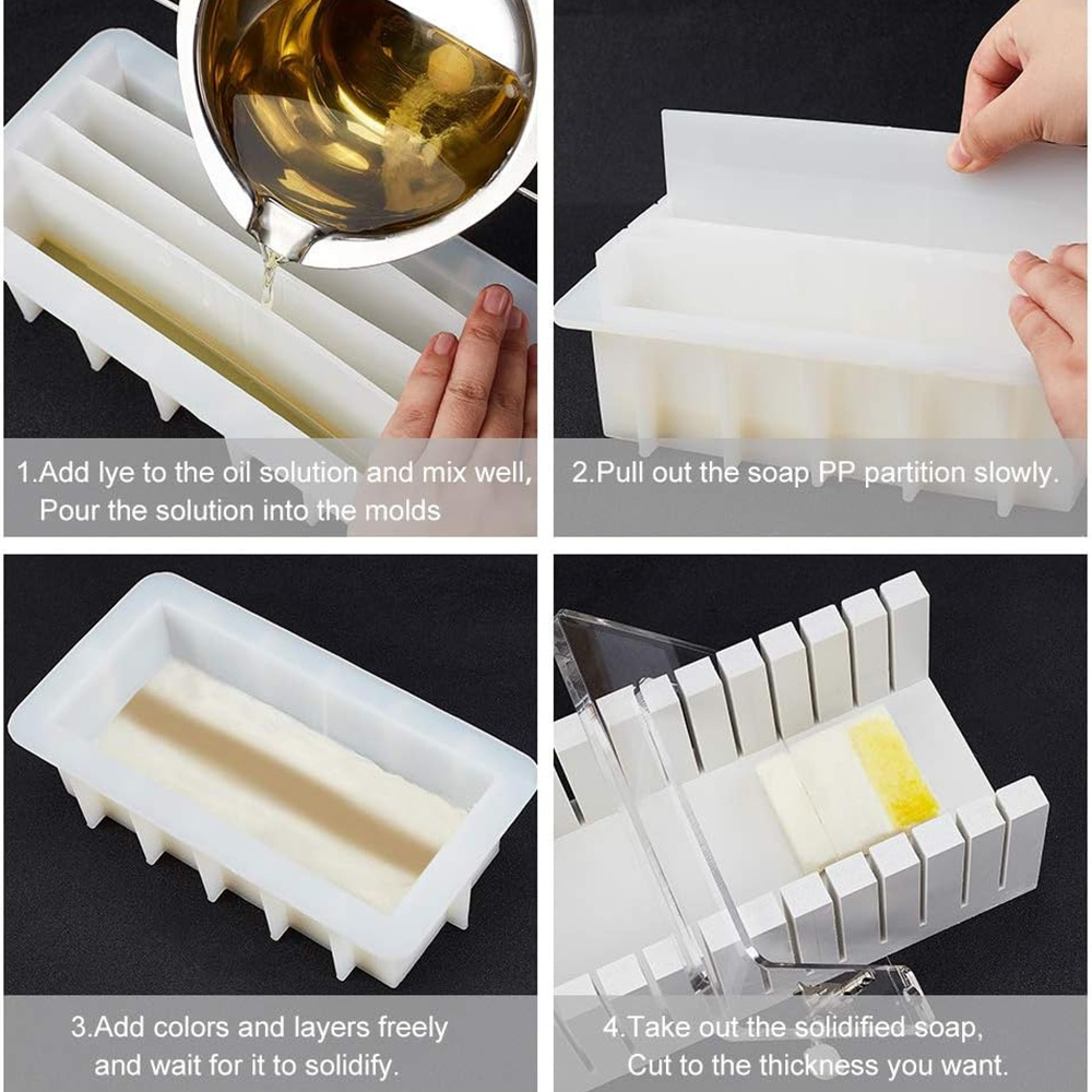 42oz Silicone Soap Mold with 5 - đánh giá và giá Soap Making Kit For Beginners