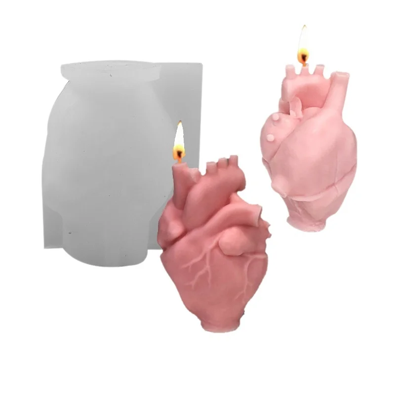 DIY Human Heart Silicone Candl - đánh giá và giá Soap Making Diy Kit