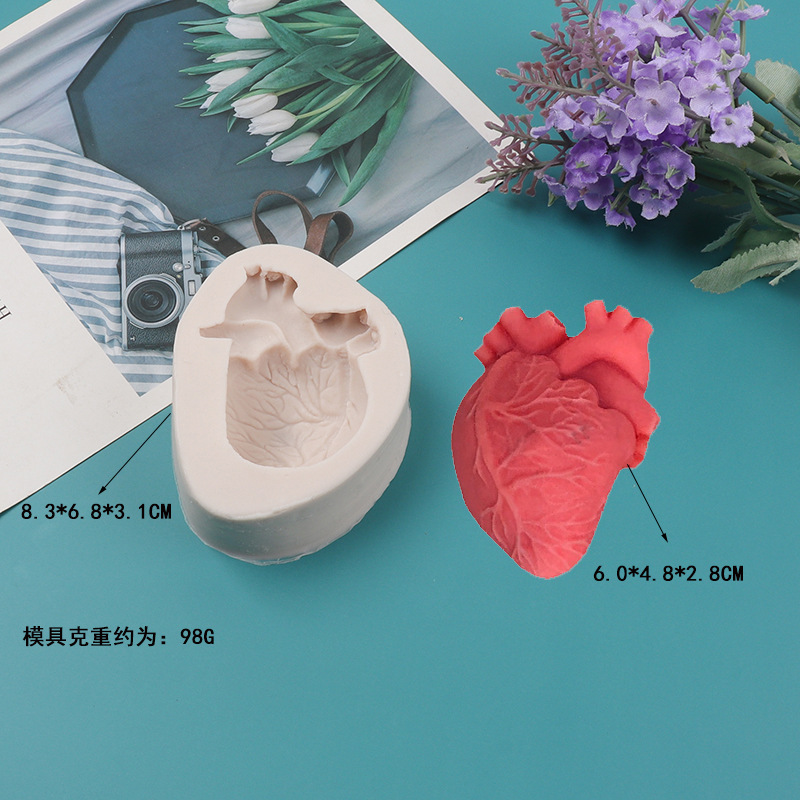 DIY Human Heart Silicone Candl - đánh giá và giá Soap Making Diy Kit