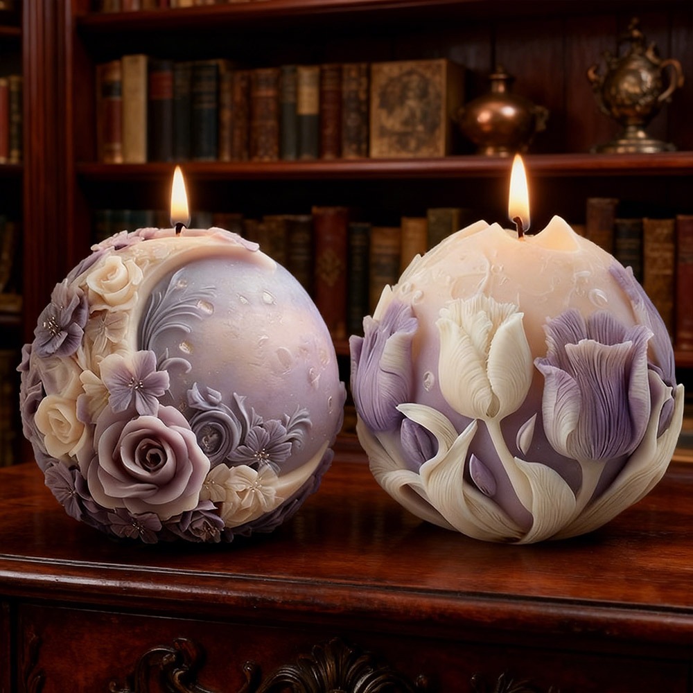 Moon Rose Tulip Ball Candle Si - đánh giá và giá Soap Making Gifts