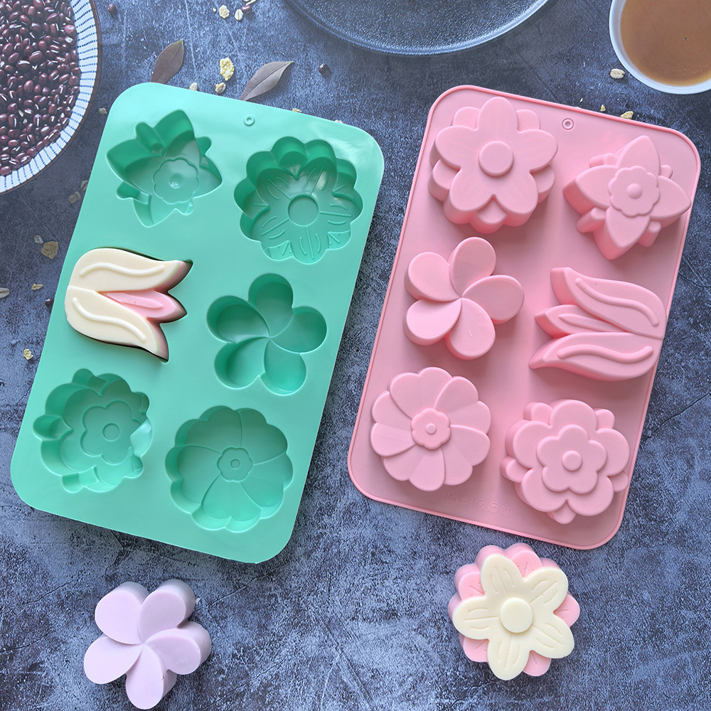kinds Flower Silicone Molds Di - đánh giá và giá Soap Making Kit For Beginners