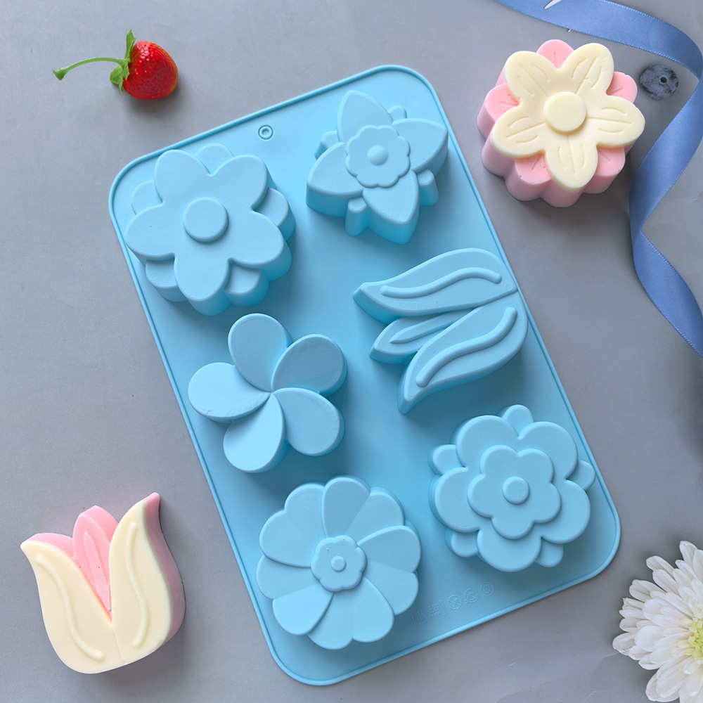 kinds Flower Silicone Molds Di - đánh giá và giá Soap Making Kit For Beginners