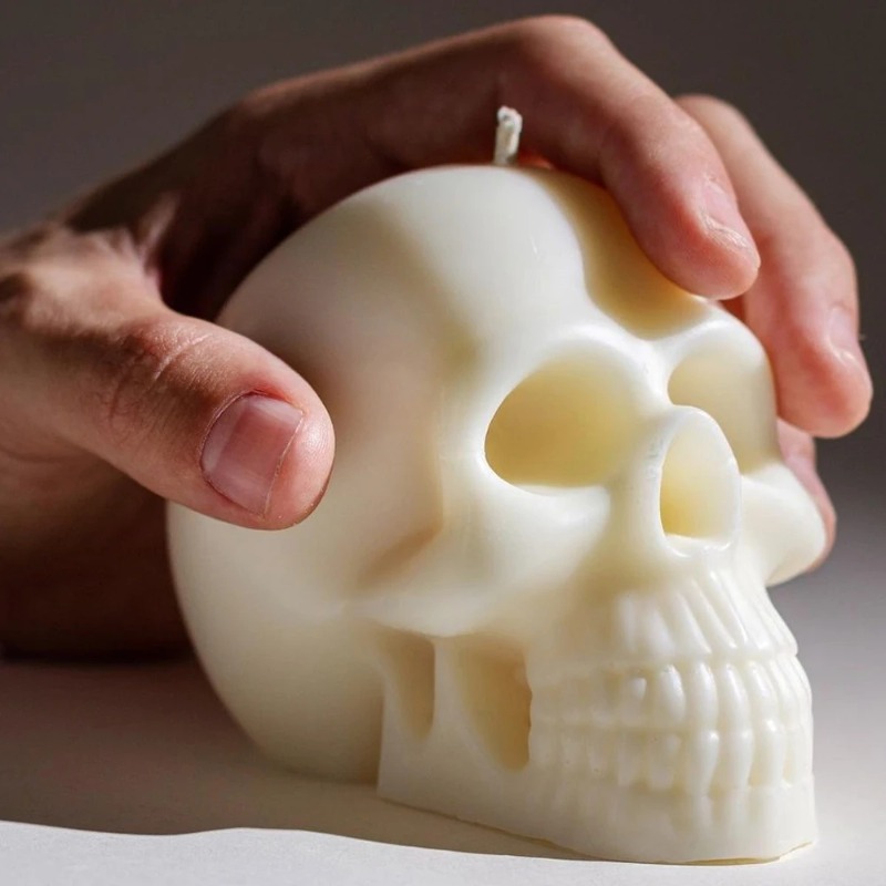 3D Skull Silicone Candle Molds - đánh giá và giá Soap Making Gifts